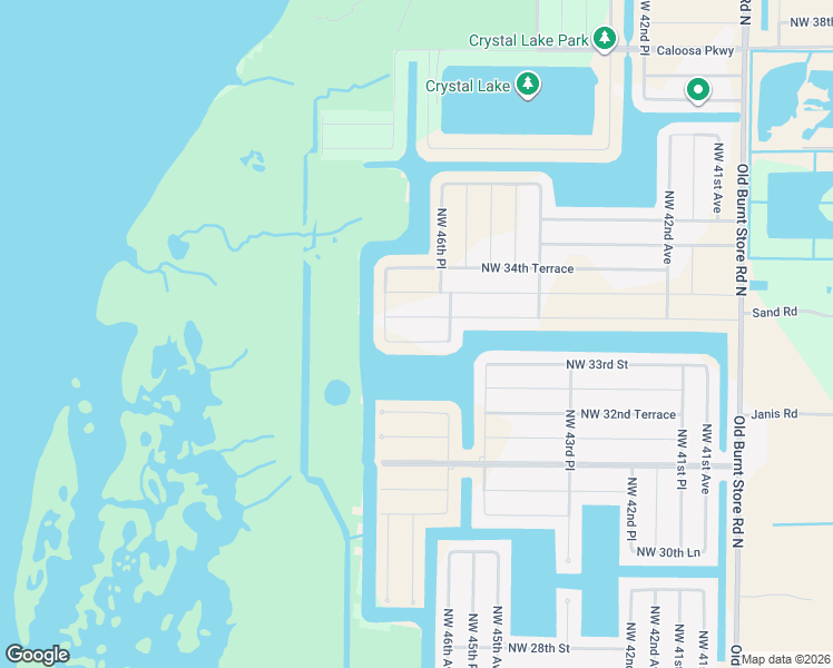 map of restaurants, bars, coffee shops, grocery stores, and more near 4621 Northwest 33rd Terrace in Cape Coral