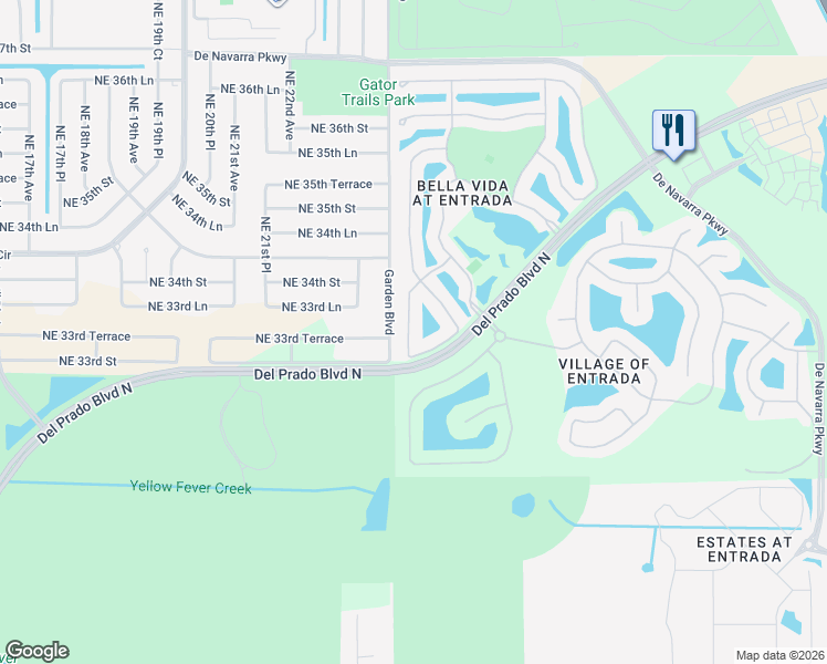 map of restaurants, bars, coffee shops, grocery stores, and more near 3356 Dandolo Circle in Cape Coral