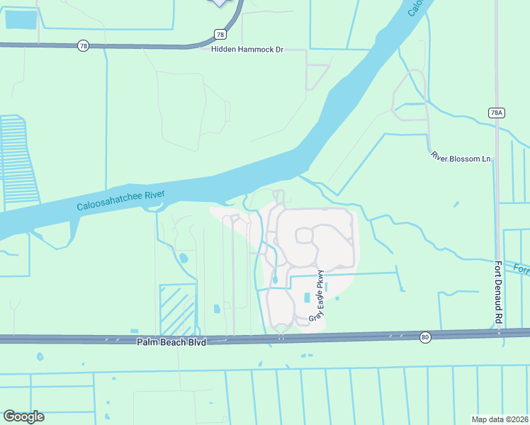 map of restaurants, bars, coffee shops, grocery stores, and more near 3041 Riverboat Landing in LaBelle