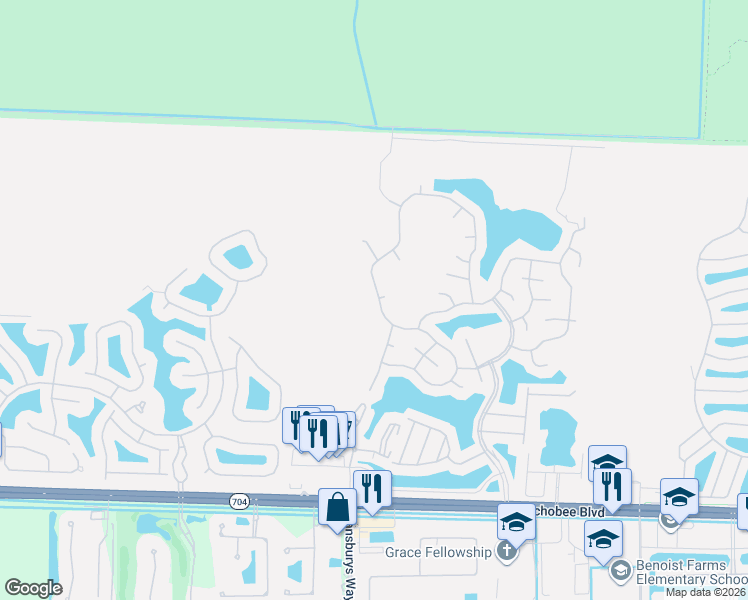 map of restaurants, bars, coffee shops, grocery stores, and more near 8795 Gibson Cay in West Palm Beach