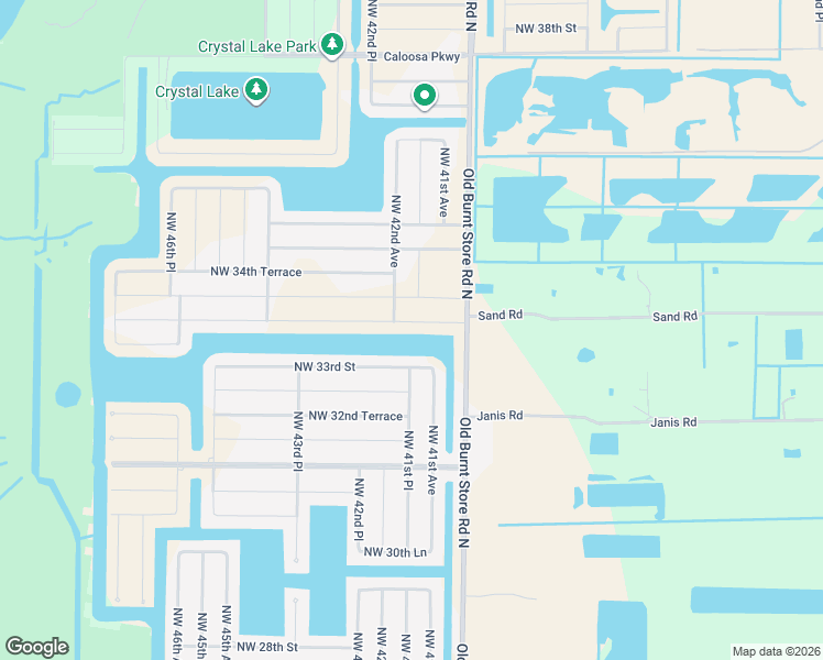 map of restaurants, bars, coffee shops, grocery stores, and more near 4110 Northwest 33rd Lane in Cape Coral
