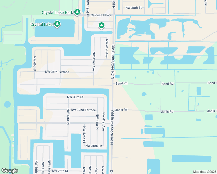 map of restaurants, bars, coffee shops, grocery stores, and more near 4010 Northwest 33rd Lane in Cape Coral