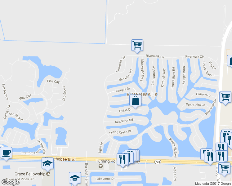 map of restaurants, bars, coffee shops, grocery stores, and more near 7868 Olympia Drive in West Palm Beach