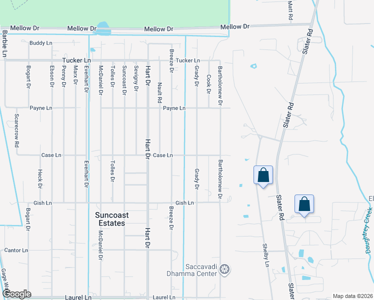 map of restaurants, bars, coffee shops, grocery stores, and more near 2379 Case Lane in North Fort Myers
