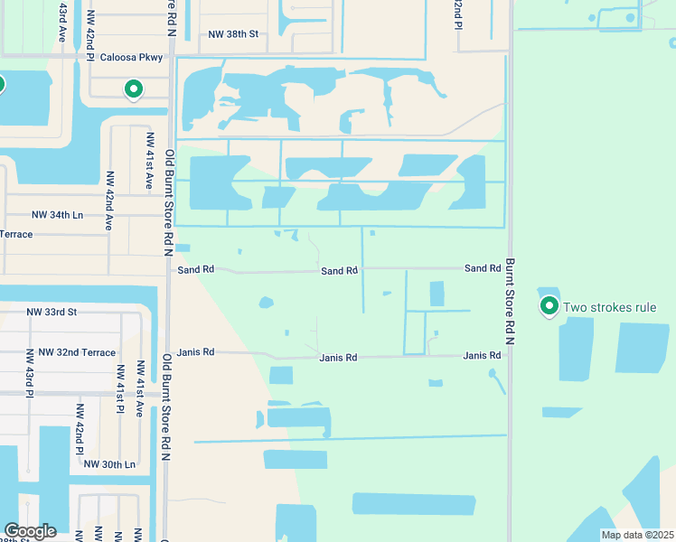 map of restaurants, bars, coffee shops, grocery stores, and more near 3501 Sand Road in Cape Coral