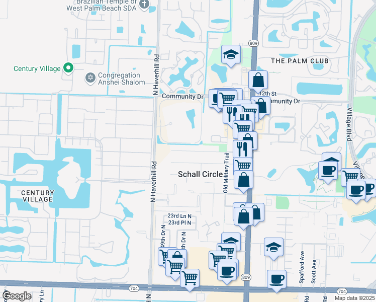 map of restaurants, bars, coffee shops, grocery stores, and more near 4838 Orlando Avenue in West Palm Beach