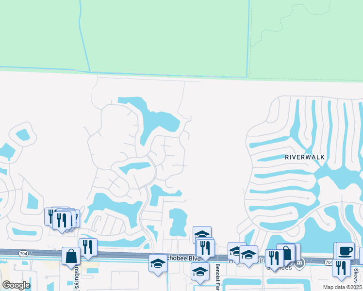 map of restaurants, bars, coffee shops, grocery stores, and more near 2572 Sandy Cay in West Palm Beach