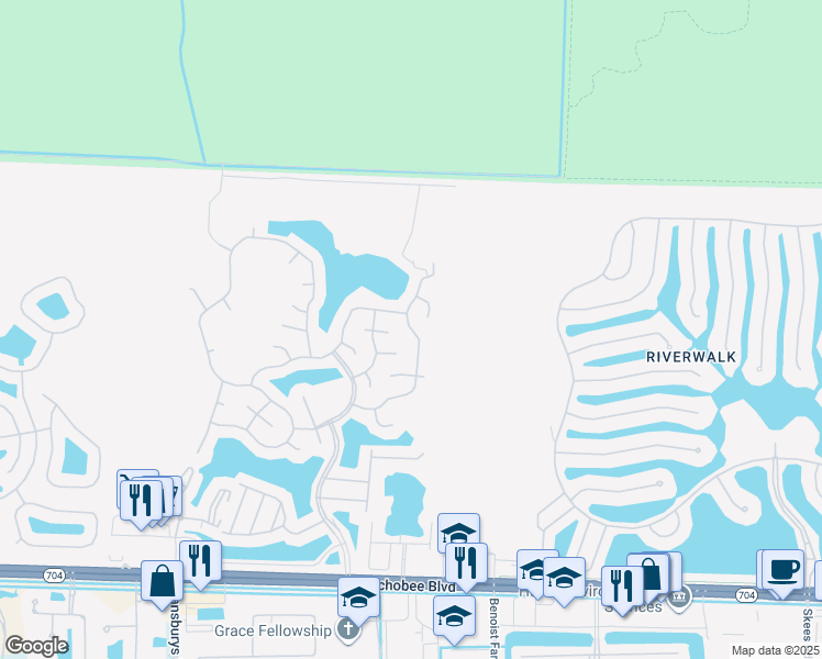 map of restaurants, bars, coffee shops, grocery stores, and more near 2572 Sandy Cay in West Palm Beach