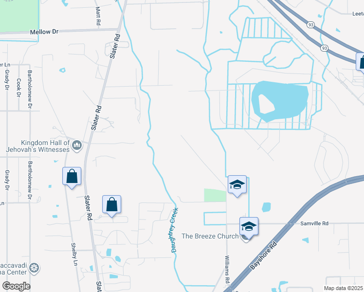 map of restaurants, bars, coffee shops, grocery stores, and more near 17233 Williams Road in North Fort Myers