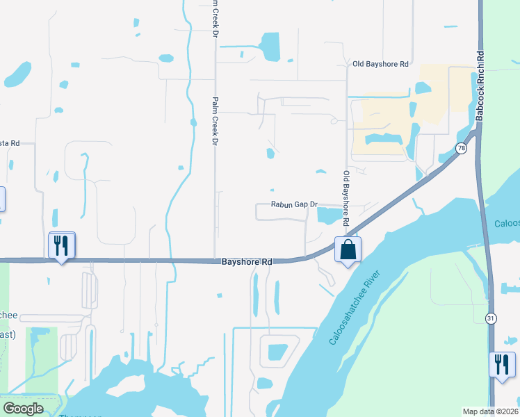 map of restaurants, bars, coffee shops, grocery stores, and more near 11252 Rabun Gap Drive in North Fort Myers