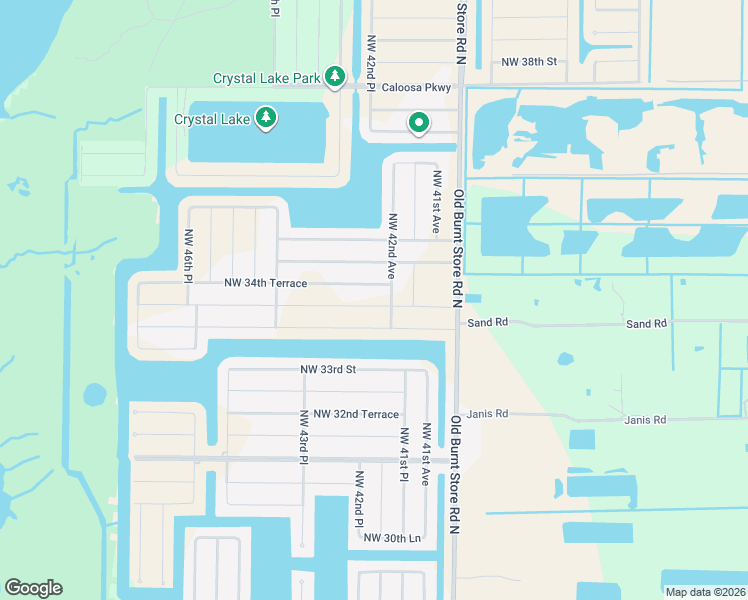 map of restaurants, bars, coffee shops, grocery stores, and more near 4209 Northwest 34th Street in Cape Coral