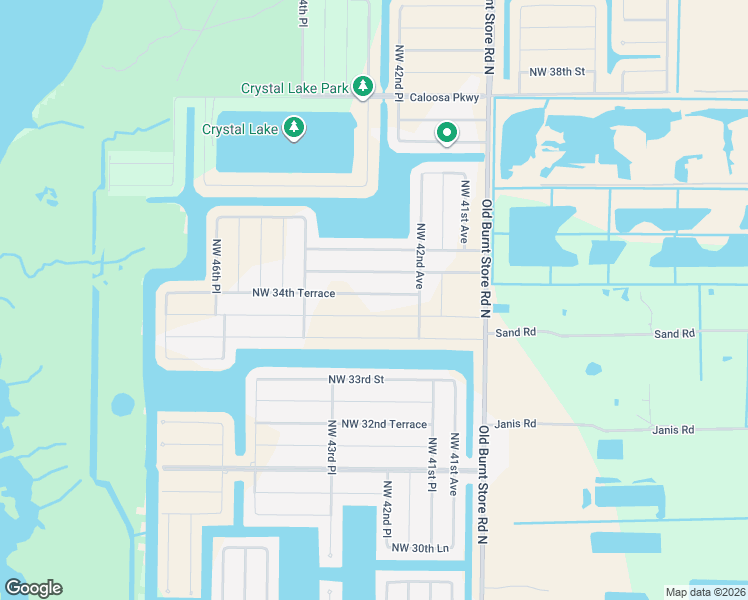 map of restaurants, bars, coffee shops, grocery stores, and more near 4233 Northwest 34th Street in Cape Coral