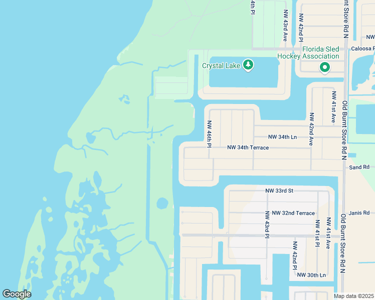 map of restaurants, bars, coffee shops, grocery stores, and more near 4644 Northwest 34th Terrace in Cape Coral