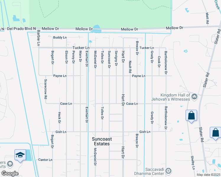 map of restaurants, bars, coffee shops, grocery stores, and more near 8220 Sevigny Drive in North Fort Myers