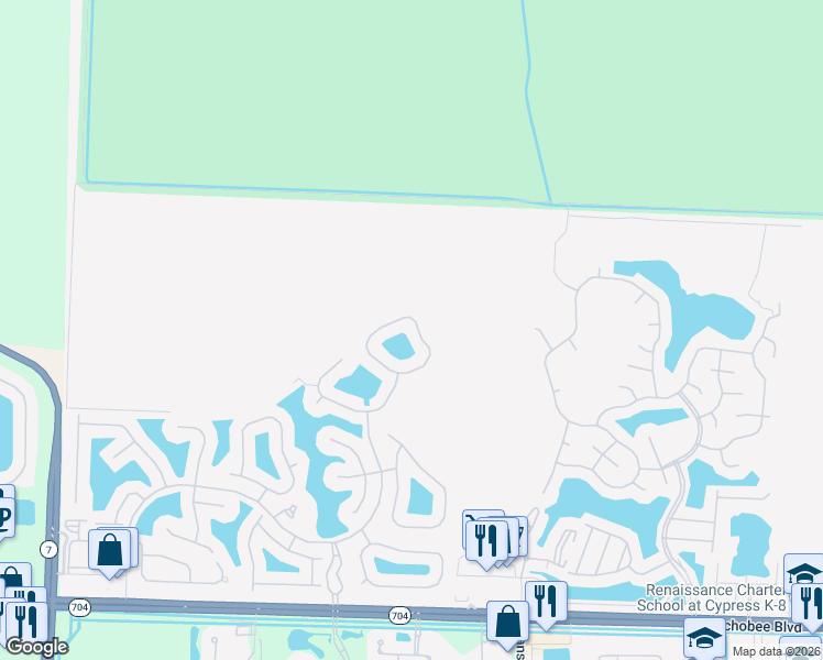 map of restaurants, bars, coffee shops, grocery stores, and more near 2676 Clipper Circle in West Palm Beach