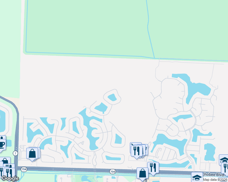 map of restaurants, bars, coffee shops, grocery stores, and more near 2676 Clipper Circle in West Palm Beach