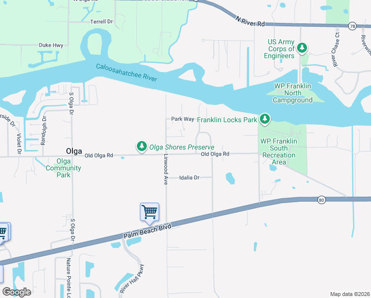 map of restaurants, bars, coffee shops, grocery stores, and more near 1720 West Court Place in Alva