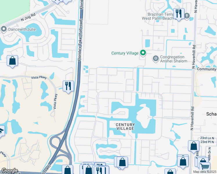 map of restaurants, bars, coffee shops, grocery stores, and more near 31 Cambridge B in West Palm Beach