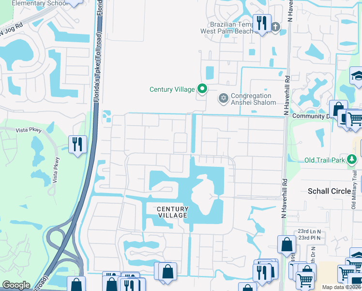 map of restaurants, bars, coffee shops, grocery stores, and more near 209 Oxford 200 in West Palm Beach