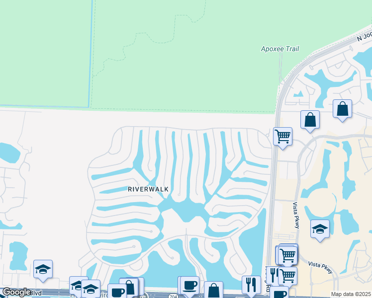 map of restaurants, bars, coffee shops, grocery stores, and more near 2758 Kittbuck Way in West Palm Beach
