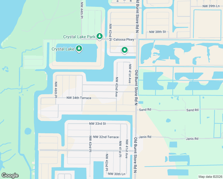 map of restaurants, bars, coffee shops, grocery stores, and more near 4209 Northwest 34th Lane in Cape Coral