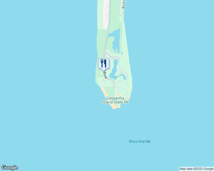 map of restaurants, bars, coffee shops, grocery stores, and more near 815 Belcher Road in Boca Grande