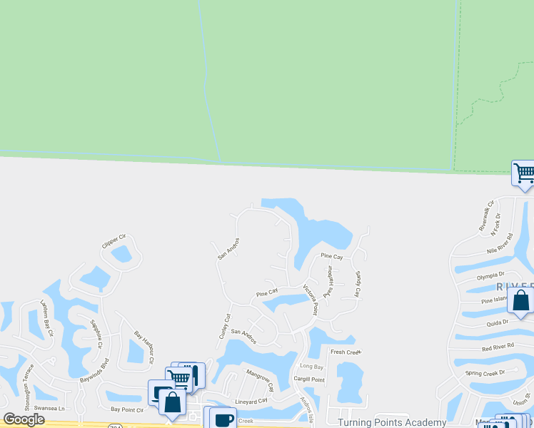 map of restaurants, bars, coffee shops, grocery stores, and more near 4653 San Andros in West Palm Beach