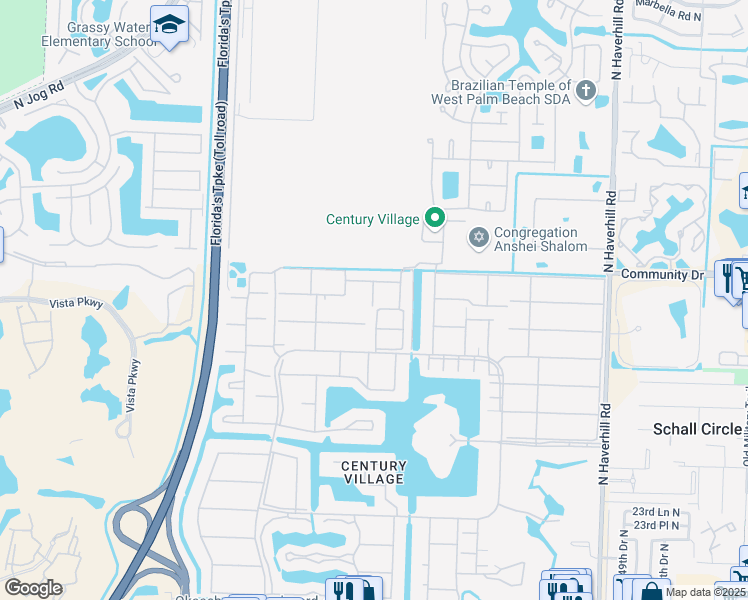 map of restaurants, bars, coffee shops, grocery stores, and more near 138 Dorchester F in West Palm Beach