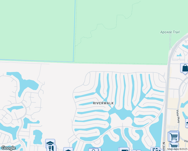 map of restaurants, bars, coffee shops, grocery stores, and more near 7784 North Fork Drive in West Palm Beach