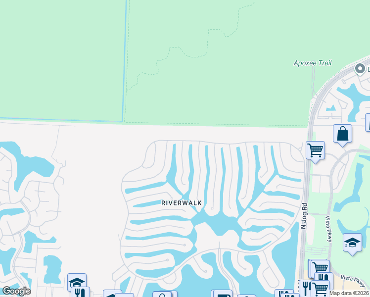 map of restaurants, bars, coffee shops, grocery stores, and more near 2841 Livingston Lane in West Palm Beach