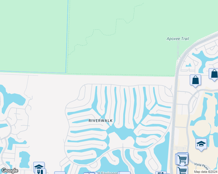 map of restaurants, bars, coffee shops, grocery stores, and more near 2841 Livingston Lane in West Palm Beach