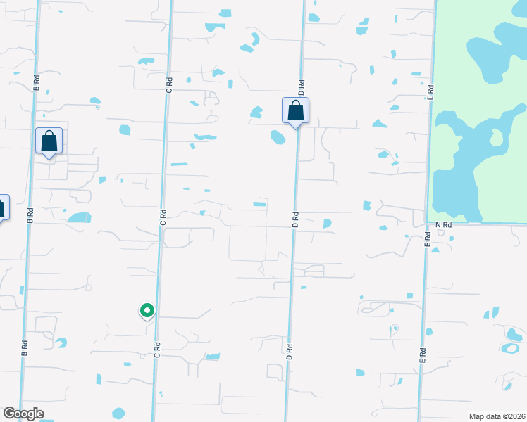 map of restaurants, bars, coffee shops, grocery stores, and more near 3057 D Road in Loxahatchee