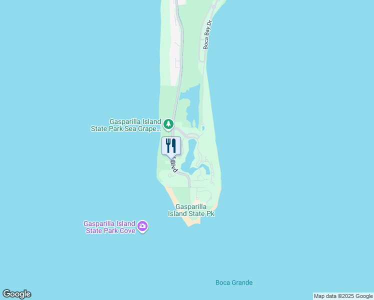 map of restaurants, bars, coffee shops, grocery stores, and more near 773 Beach View Drive in Boca Grande