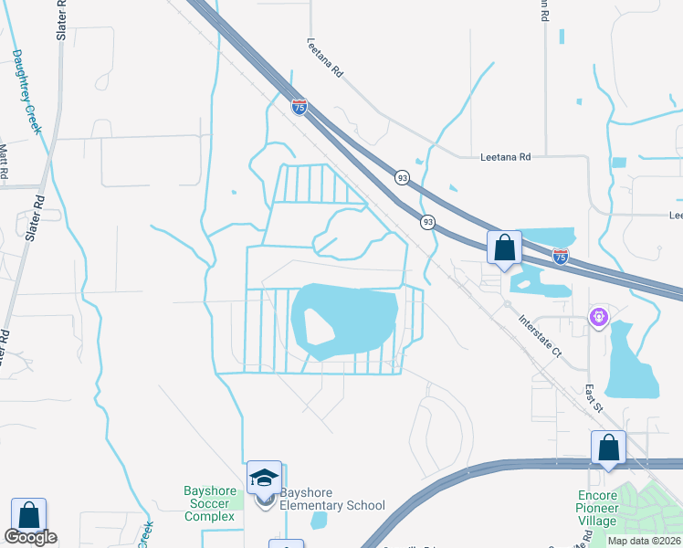 map of restaurants, bars, coffee shops, grocery stores, and more near Interstate 75 in North Fort Myers