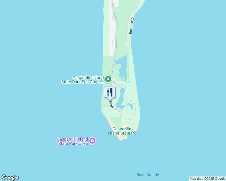 map of restaurants, bars, coffee shops, grocery stores, and more near 758 Beach View Drive in Boca Grande
