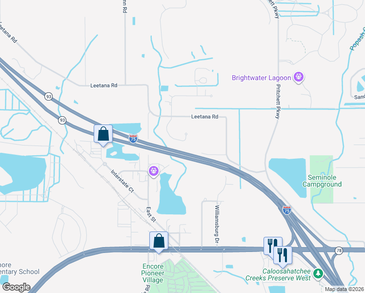 map of restaurants, bars, coffee shops, grocery stores, and more near 17855 Chesterfield Road in North Fort Myers