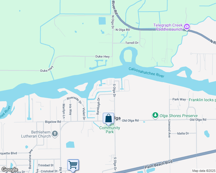 map of restaurants, bars, coffee shops, grocery stores, and more near 14938 Randolph Drive in Fort Myers