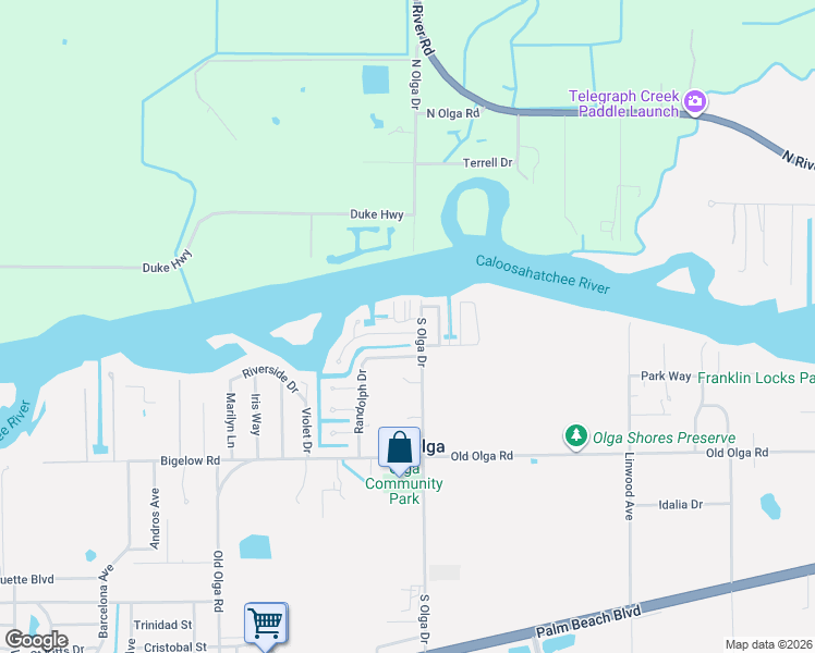 map of restaurants, bars, coffee shops, grocery stores, and more near 15003 Buckeye Drive in Fort Myers
