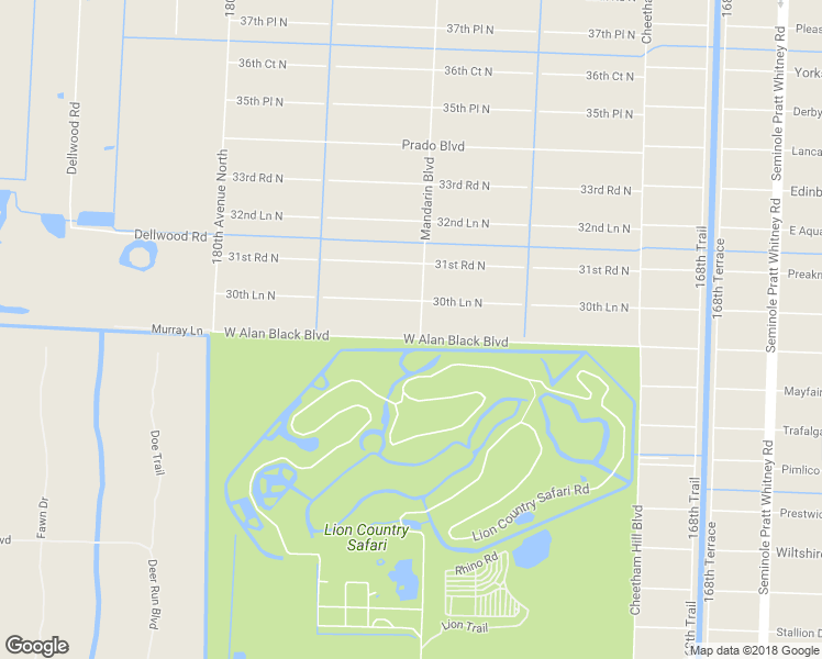 map of restaurants, bars, coffee shops, grocery stores, and more near 3023 Mandarin Boulevard in Loxahatchee