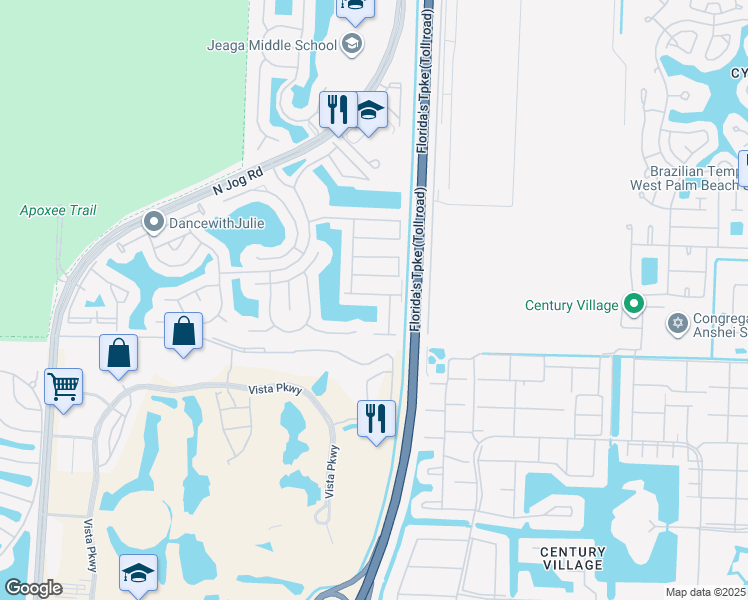map of restaurants, bars, coffee shops, grocery stores, and more near 6148 Reynolds Street in Royal Palm Beach