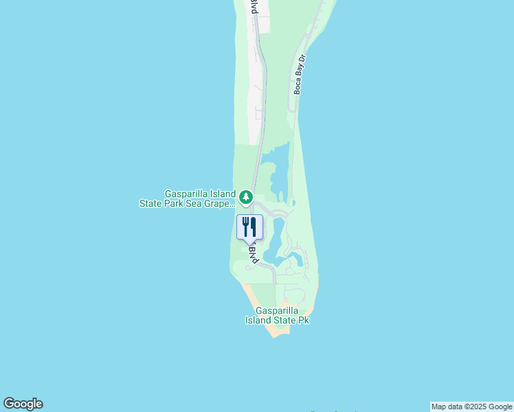 map of restaurants, bars, coffee shops, grocery stores, and more near 680 Gulf Boulevard in Boca Grande