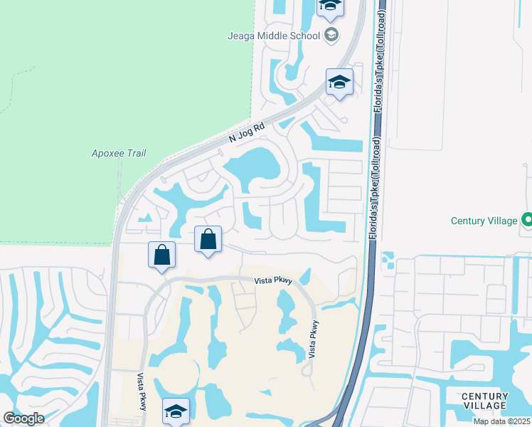 map of restaurants, bars, coffee shops, grocery stores, and more near 3002 Santa Margarita Road in Royal Palm Beach