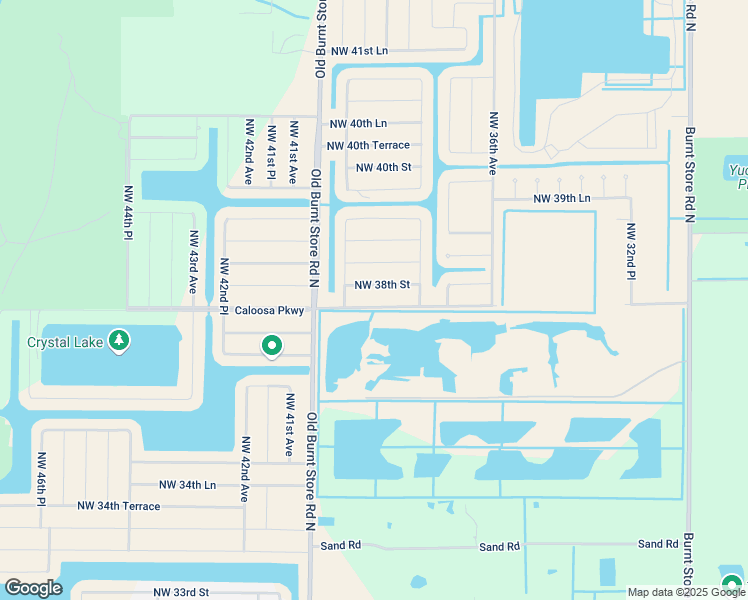 map of restaurants, bars, coffee shops, grocery stores, and more near 3916 Northwest 38th Street in Cape Coral