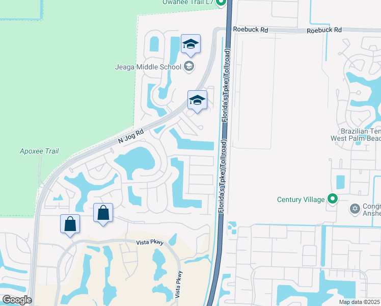 map of restaurants, bars, coffee shops, grocery stores, and more near 6199 Eaton Street in West Palm Beach