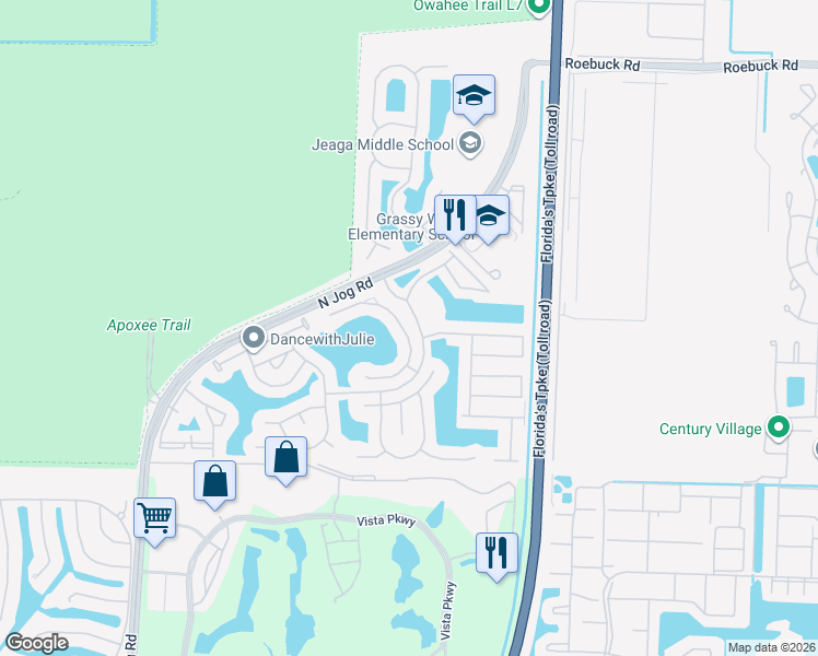map of restaurants, bars, coffee shops, grocery stores, and more near 3269 Turtle Cove in West Palm Beach