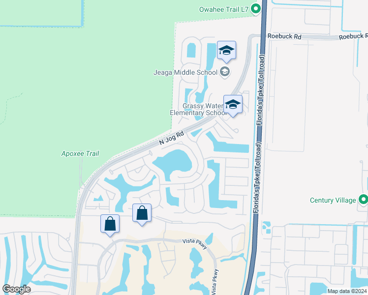 map of restaurants, bars, coffee shops, grocery stores, and more near 3308 Turtle Cove in Royal Palm Beach