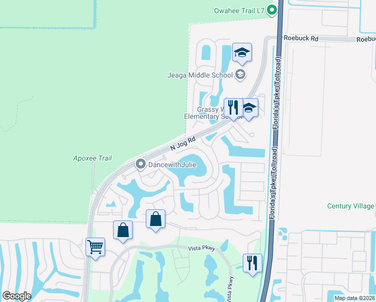 map of restaurants, bars, coffee shops, grocery stores, and more near 3369 Turtle Cove in West Palm Beach