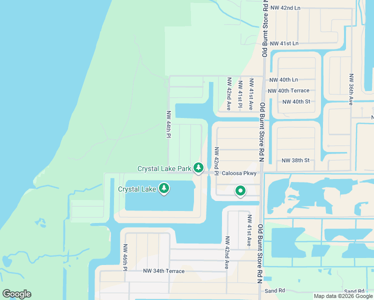 map of restaurants, bars, coffee shops, grocery stores, and more near 3820 Northwest 43rd Place in Cape Coral
