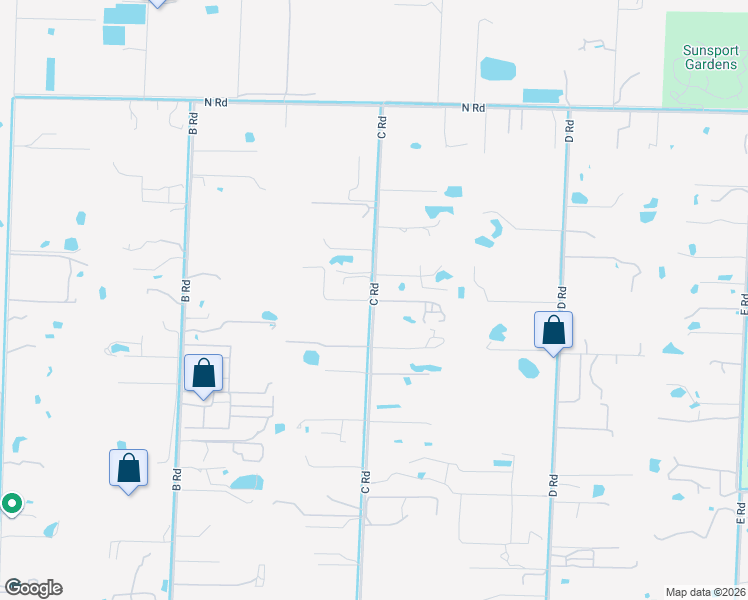 map of restaurants, bars, coffee shops, grocery stores, and more near 3369 C Road in Loxahatchee Groves