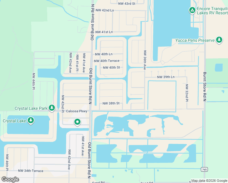 map of restaurants, bars, coffee shops, grocery stores, and more near 3808 Northwest 38th Lane in Cape Coral